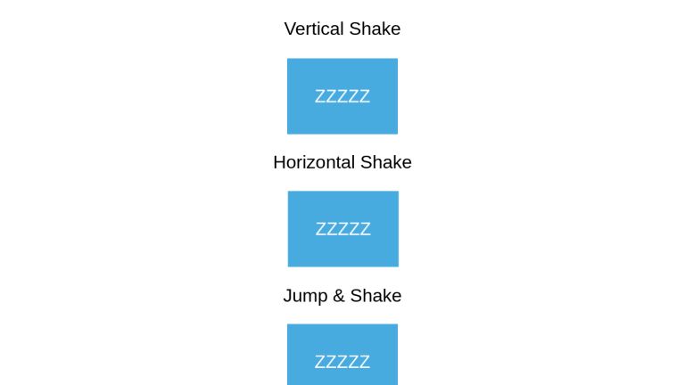 Example of CSS Shake Animation