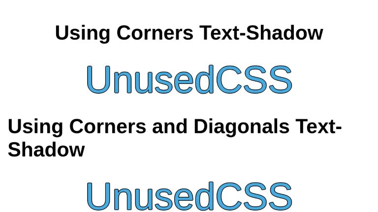 Example of CSS Text Stroke/Outline